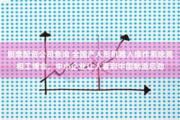 股票配资公司查询 全国产人形机器人操作系统亮相工博会，中小企业让人看到中国制造后劲